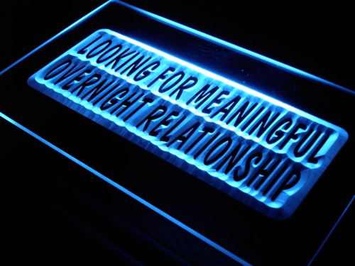 Meaningful Overnight Relationship Light Sign